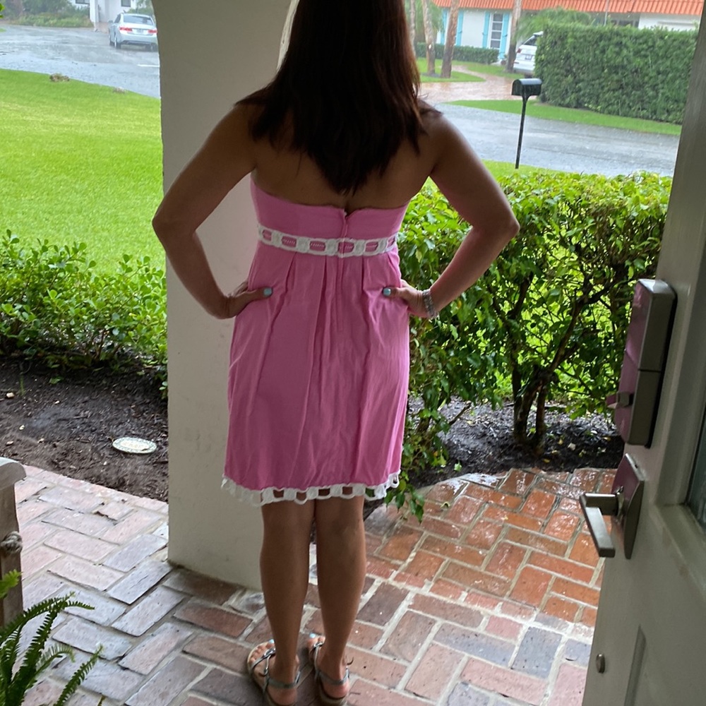 Lilly Pulitzer Betsy beaded embroidered Dress-Size 10 - Picture 4 of 8